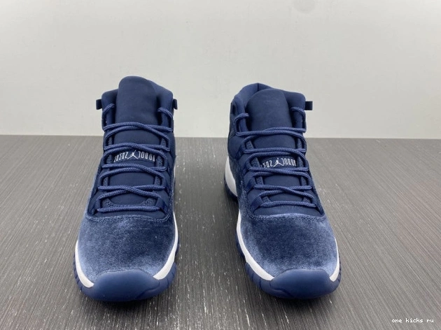 Rep Onekick MIDNIGHT 11 AIR WMNS NAVY AR0715-441 JORDAN VELVET 0806
